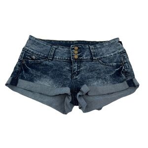 YMI Wanna Betta Butt Cuffed Hem Denim Jean Shorts Size 5 Women's